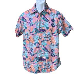 Bonobos Slim Fit Shirt Mens L  Tropical Floral Cotton Resort Coastal‎ Yacht